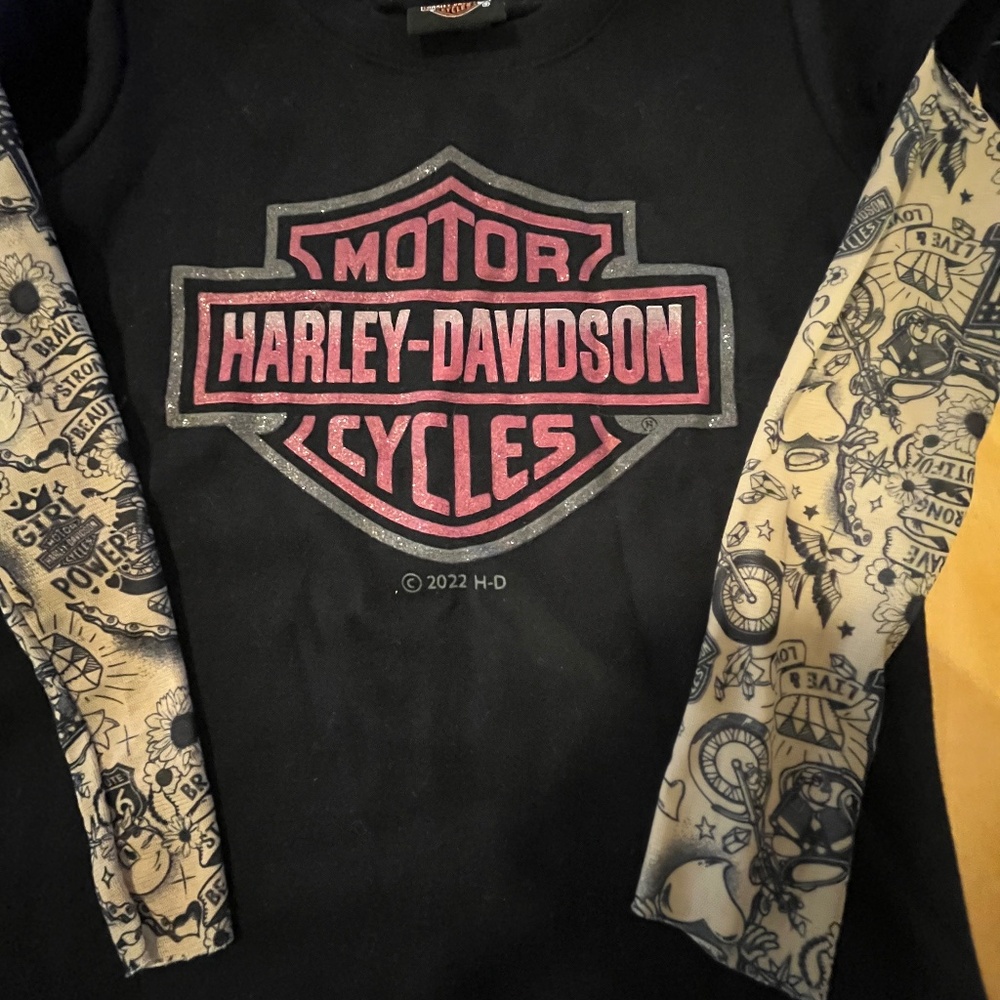 3T Girls Harley Davidson Shirt